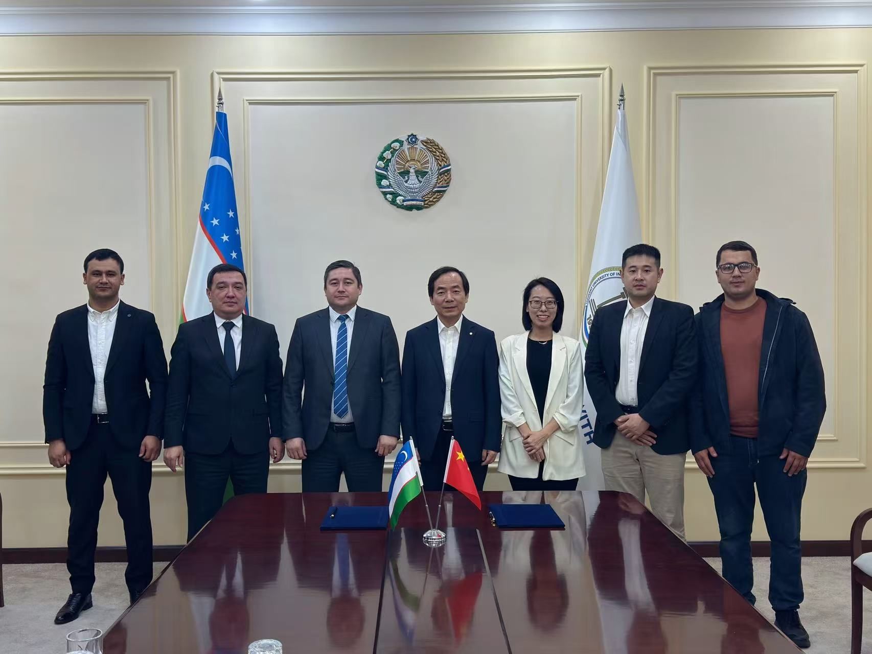 武勇副校长率团出访乌兹别克斯坦三所高校并签署合作备忘录